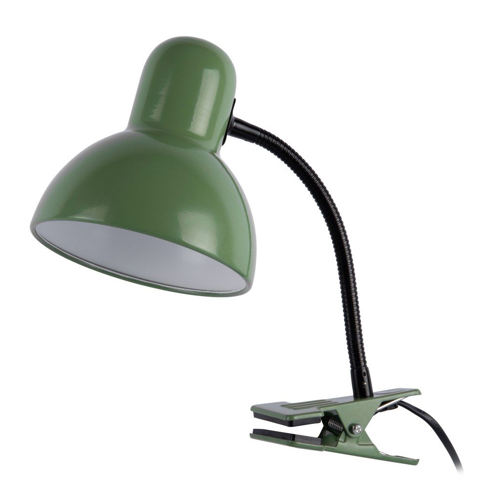 Zelená kovová stolní lampa (výška 33