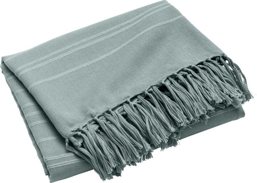 Zelený bavlněný přehoz 125x150 cm Lilia – douceur d'intérieur Douceur d intérieur