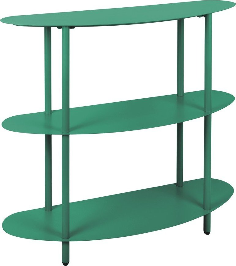 Zelený kovový regál 90x82x28 cm Cool Retro – Leitmotiv Leitmotiv