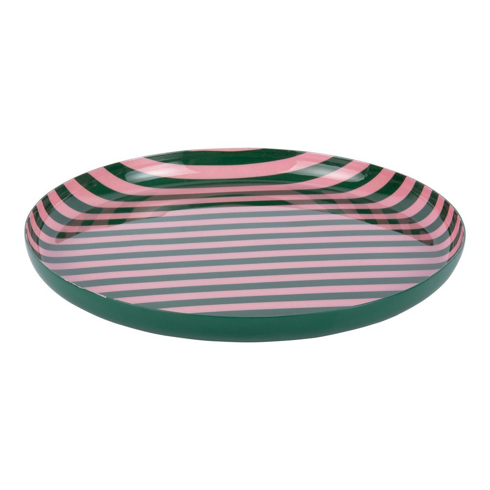 Zelený/světle růžový železný talíř ø 22 cm Animado – PT LIVING PT LIVING