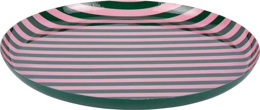 Zelený/světle růžový železný talíř ø 30 cm Animado – PT LIVING PT LIVING