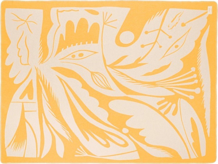 Žlutá deka 165x200 cm Lino – noo.ma NOO.MA