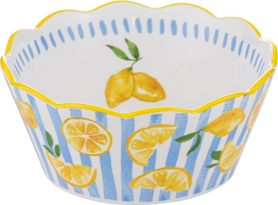 Žlutá/světle modrá mísa ø 16 cm Capri – Ladelle Ladelle