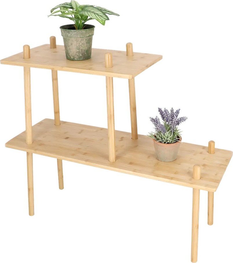 Bambusový regál ve světle přírodní barvě 84x73x30 cm – Esschert Design Esschert Design