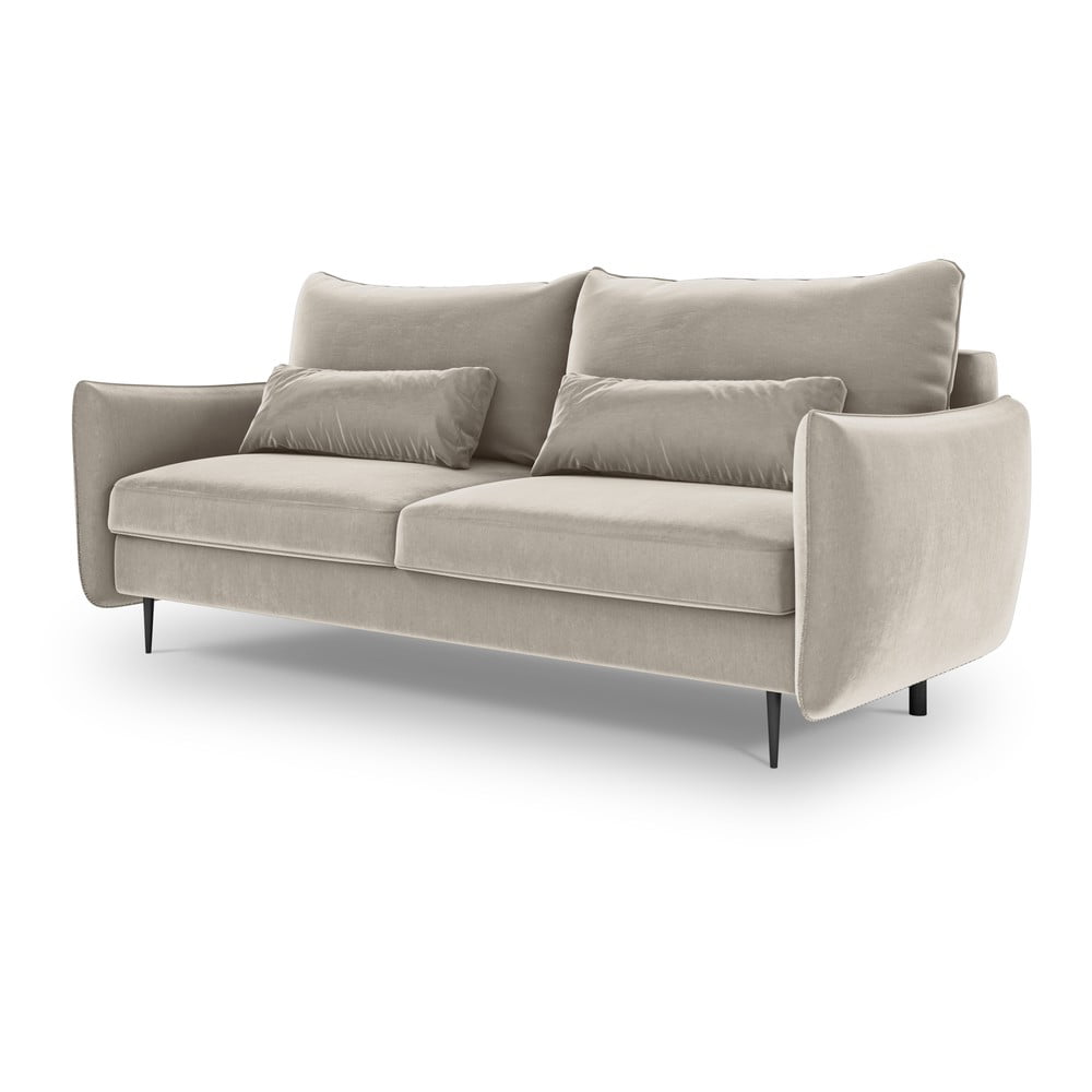 Béžová rozkládací pohovka s úložným prostorem Cosmopolitan Design Vermont Cosmopolitan design