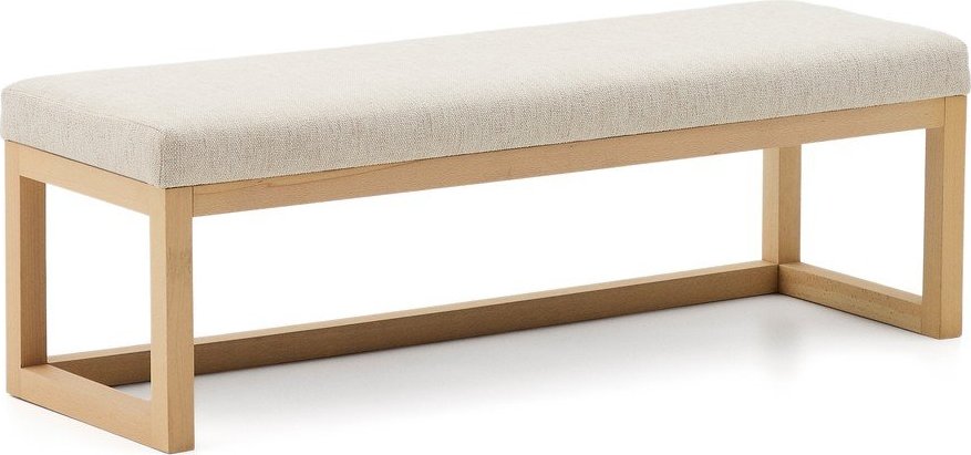 Béžová/v přírodní barvě polstrovaná lavice Loya – Kave Home Kave Home
