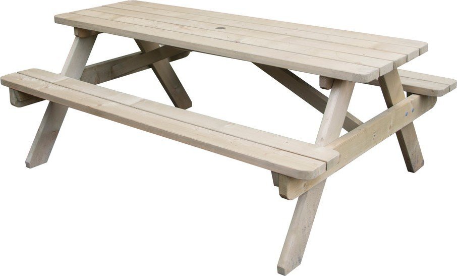 Béžový zahradní jídelní set ze smrkového dřeva pro 4 osoby/pro 6 osob – Esschert Design Esschert Design