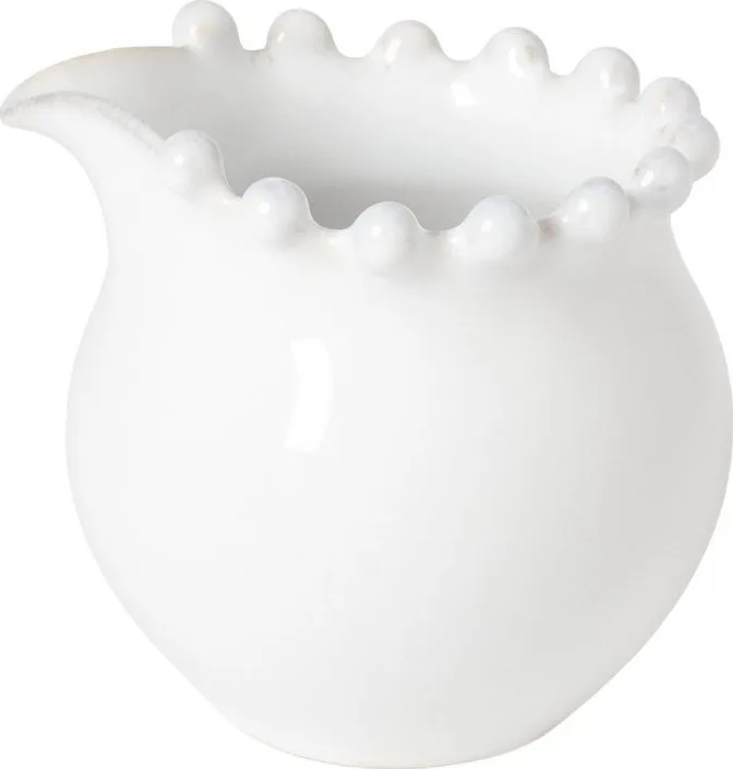 Bílá kameninová konvička na mléko 100 ml Pearl – Costa Nova