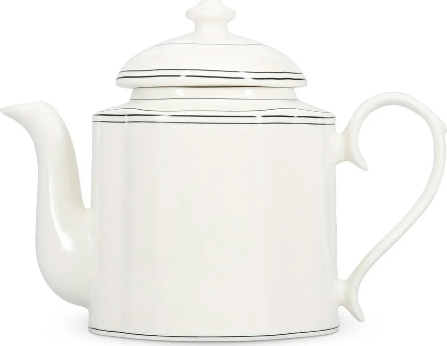 Bílá konvice na čaj z kostního porcelánu 1,3 l Odette – S|P Collection