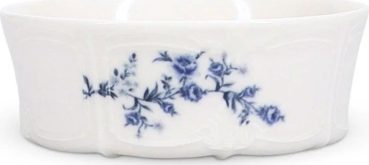 Bílá/modrá porcelánová miska 410 ml Retro – BonBistro