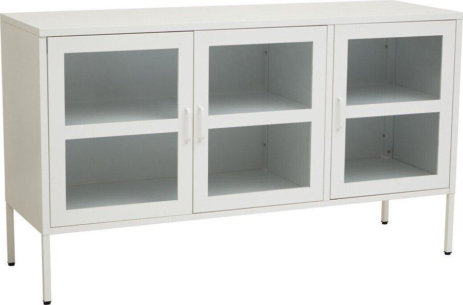 Bílá ocelová vitrína 140x80x45 cm Acier – Premier Housewares Premier Housewares