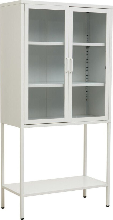 Bílá ocelová vitrína 75x150x35 cm Acier – Premier Housewares Premier Housewares