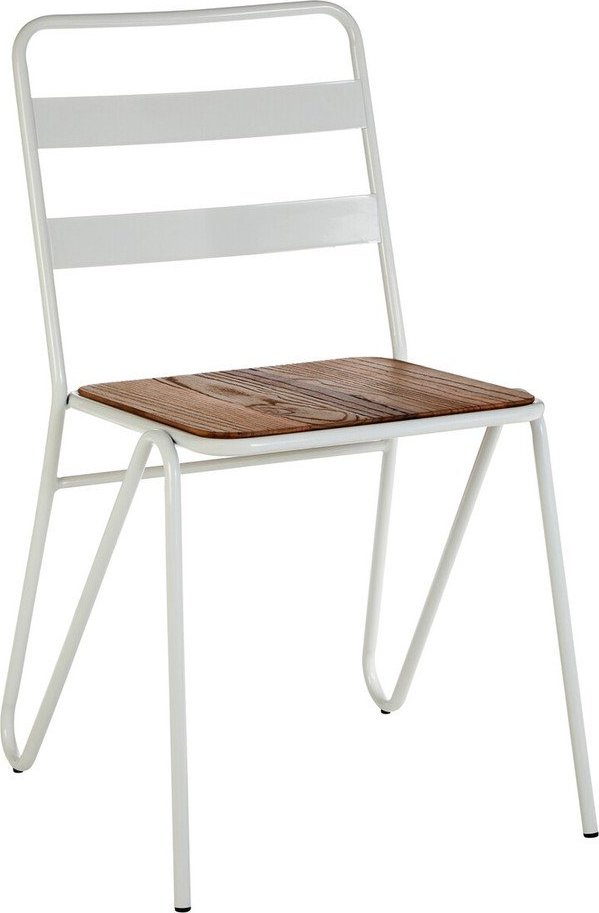 Bílá/v přírodní barvě jídelní židle z jilmového dřeva District – Premier Housewares Premier Housewares