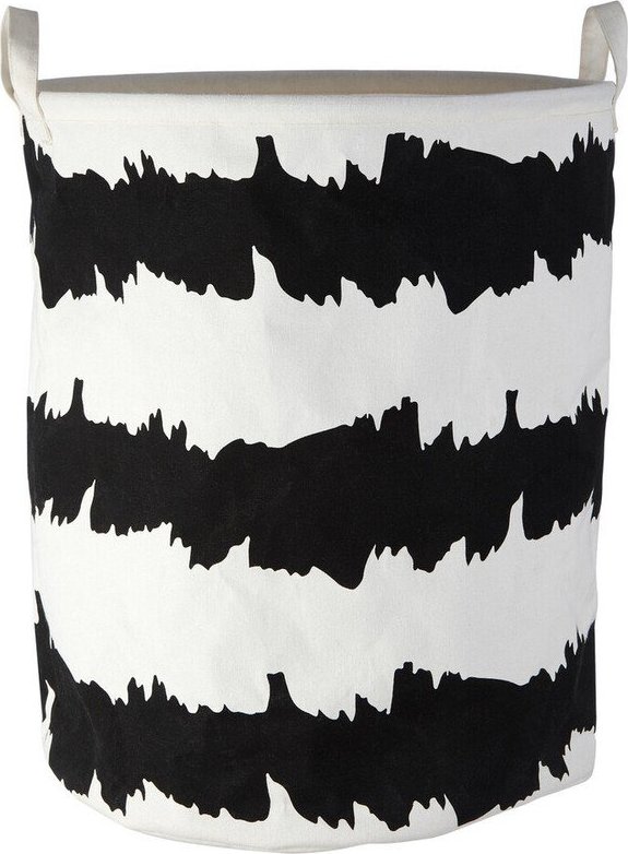 Černobílý látkový koš na prádlo Harga – Premier Housewares Premier Housewares