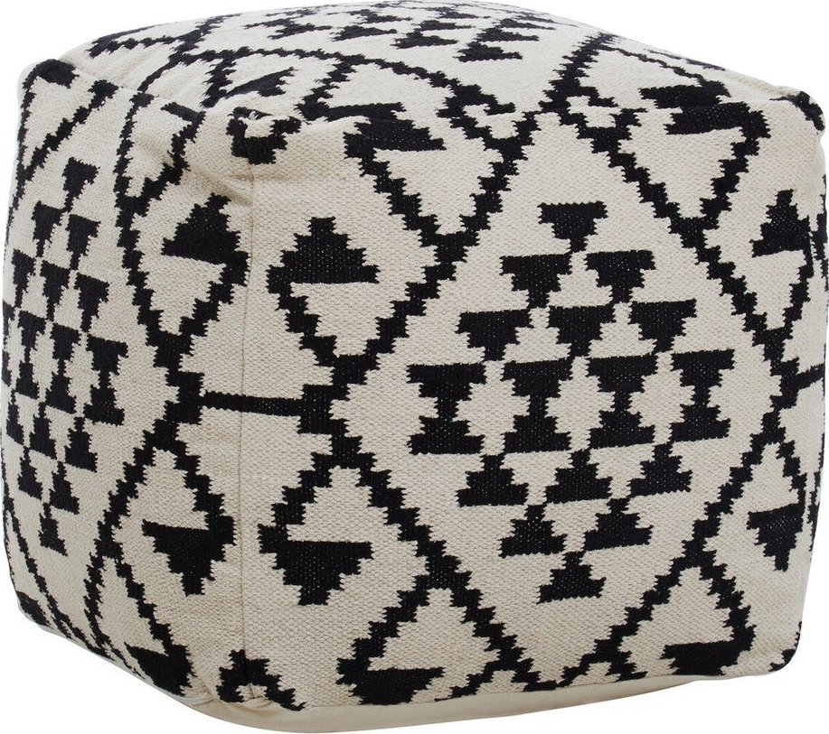 Černobílý taburet Cefena – Premier Housewares Premier Housewares