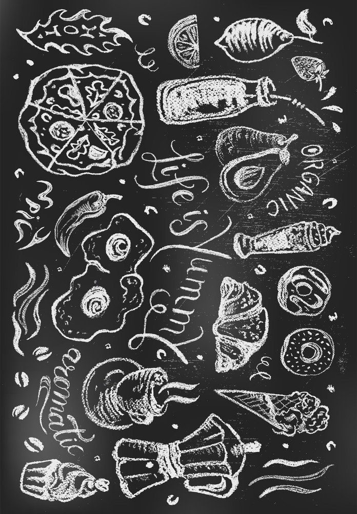 Černý pratelný koberec 50x80 cm Life Is Yummy – Vitaus Vitaus