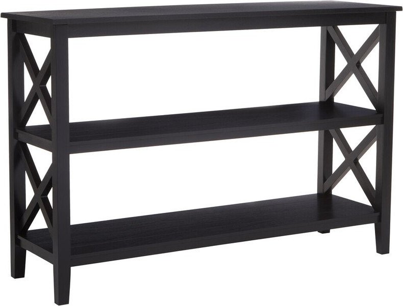 Černý regál z borovicového dřeva 120x81x40 cm Heritage – Premier Housewares Premier Housewares