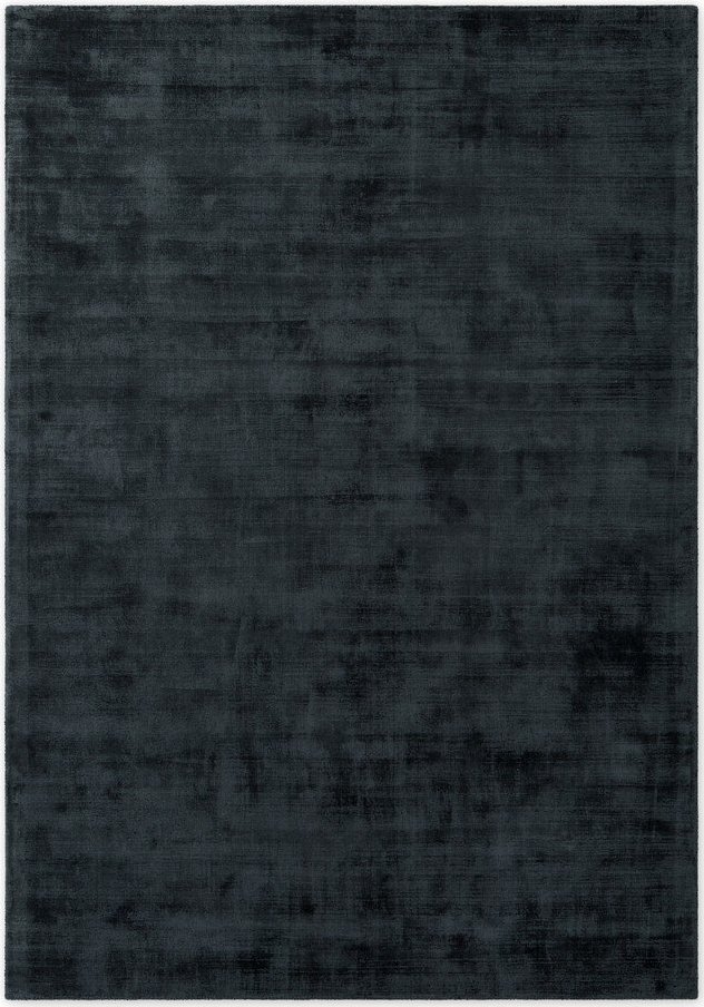 Černý ručně tkaný koberec z viskózy 80x150 cm Noemi – Vikosa Vikosa