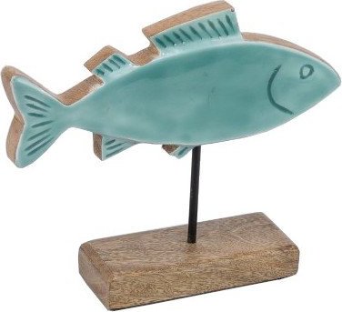 Dřevěná soška (výška 20 cm) Fish – Ego Dekor Ego Dekor
