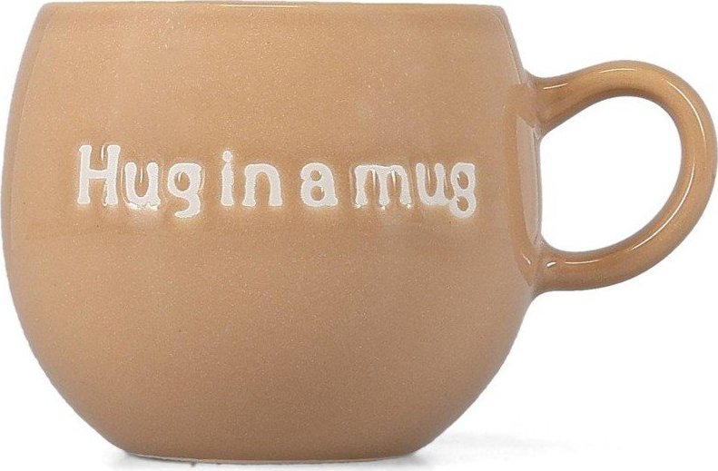 Hnědý kameninový hrnek 420 ml Muggies – Salt&Pepper Salt&Pepper