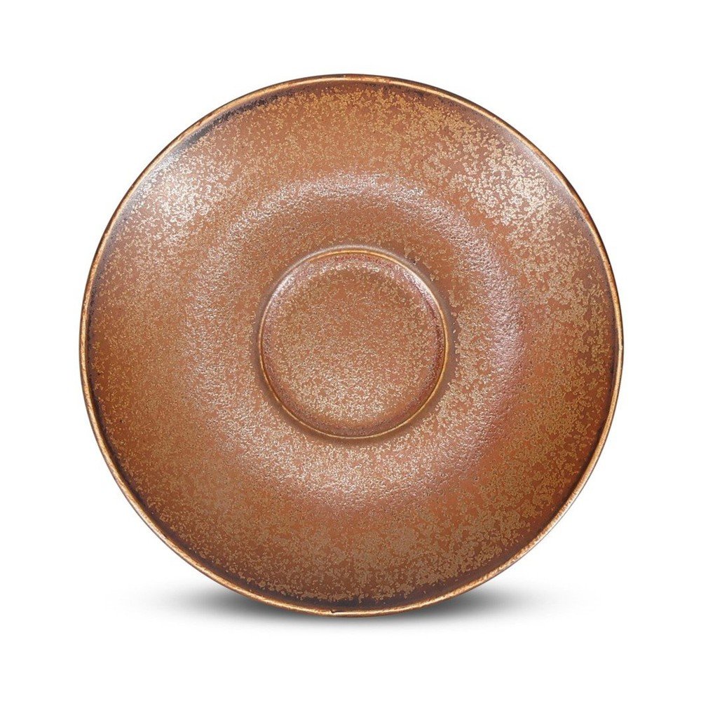 Hnědý porcelánový podšálek ø 14 cm Ovio – BonBistro BonBistro