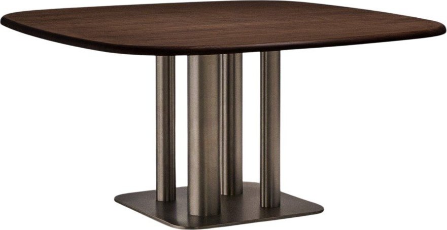 Jídelní stůl v dekoru ořechu 121x121 cm Melvar – Kave Home Kave Home