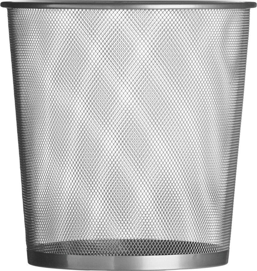 Kancelářský kovový odpadkový koš v matně stříbrné barvě 12 l Den – Premier Housewares Premier Housewares