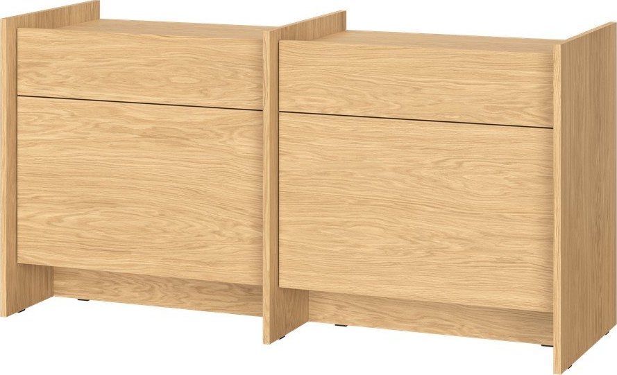 Komoda v dekoru dubu v přírodní barvě 146x76x51 cm Hido – noo.ma NOO.MA