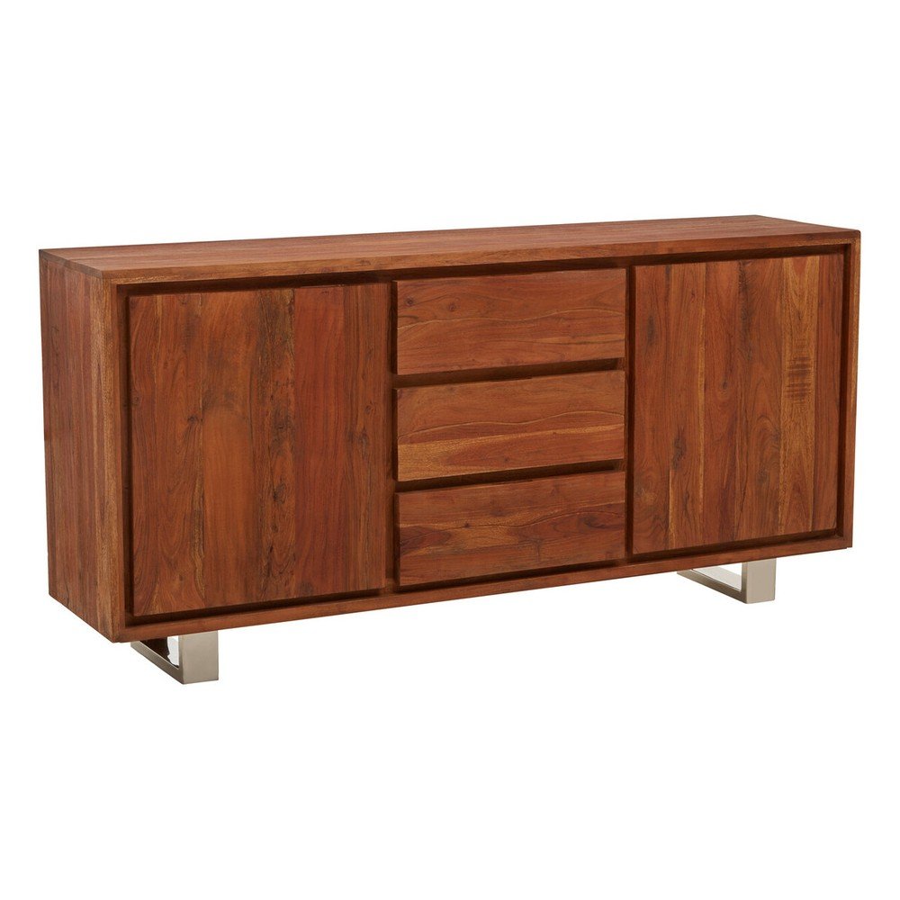 Komoda z masivu akácie v tmavě přírodní barvě 170x82x42 cm Simla – Premier Housewares Premier Housewares