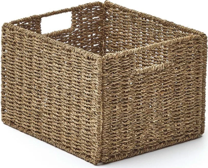 Košíky v sadě 2 ks do regálu z mořské trávy 32x27x22 cm Tossa – Kave Home