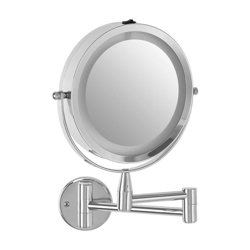 Kosmetické zrcadlo s osvětlením/zvětšovací (zvětšení 2x) 18x29 cm Cassini – Premier Housewares Premier Housewares