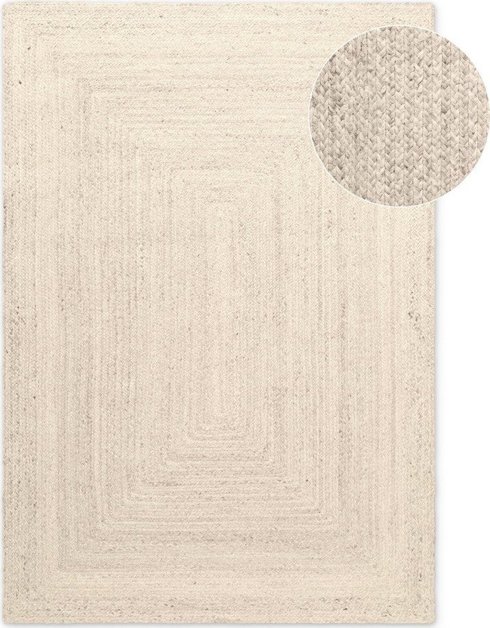 Krémový oboustranný/ručně tkaný jutový koberec 120x180 cm Juno – Hanse Home Hanse Home