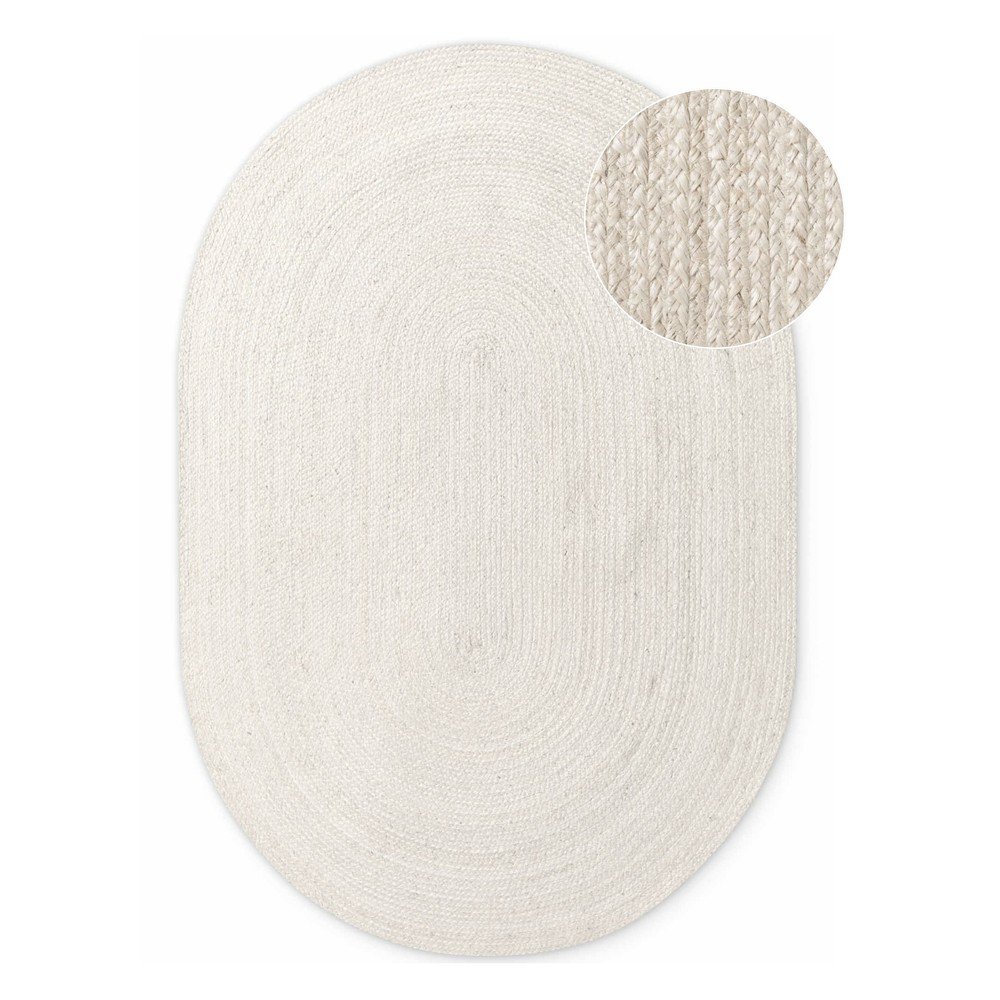 Krémový oboustranný/ručně tkaný jutový koberec 160x230 cm Braided – Hanse Home Hanse Home