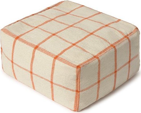 Krémový taburet Geo Block – Lorena Canals Lorena Canals