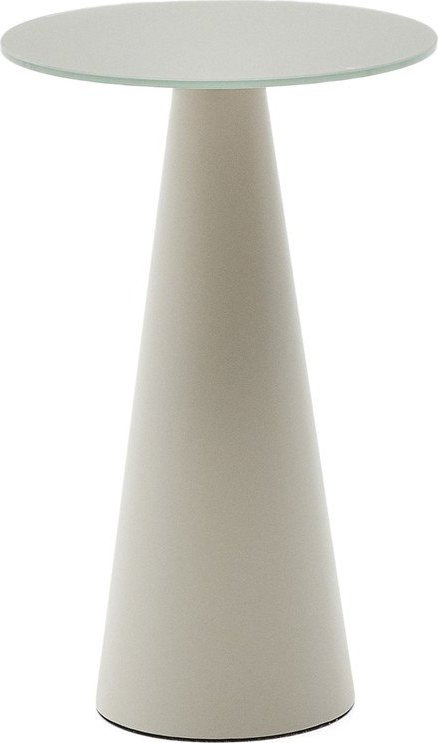 Kulatý odkládací stolek se skleněnou deskou ø 50 cm Wilshire – Kave Home Kave Home
