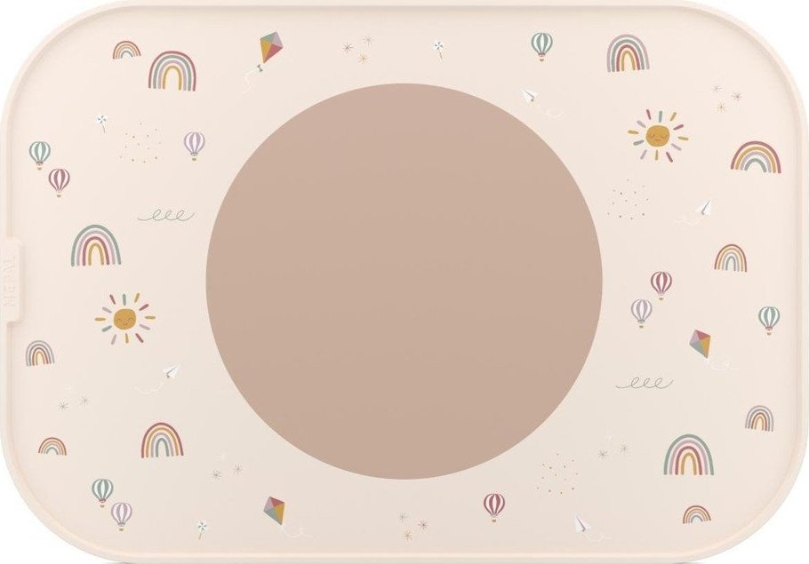 Plastové/silikonové dětské prostírání 28x40 cm Sunshine & Rainbow – Mepal Mepal