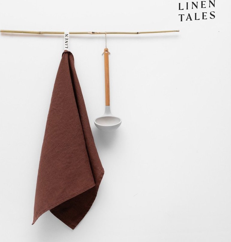 Lněná utěrka 45x65 cm Chocolate – Linen Tales Linen Tales