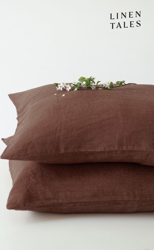 Lněný povlak na polštář 50x70 cm Chocolate – Linen Tales Linen Tales