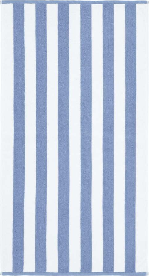 Modro-bílý bavlněný ručník 50x85 cm Stripe Jacquard – Bianca Bianca