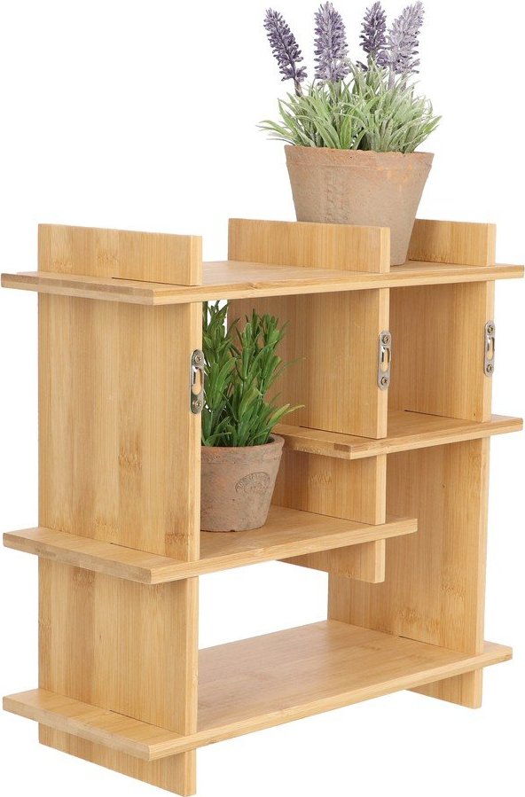 Patrová bambusová police ve světle přírodní barvě 35 cm – Esschert Design Esschert Design