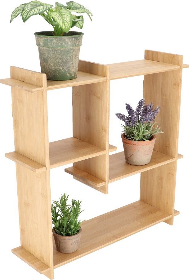 Patrová bambusová police ve světle přírodní barvě 55 cm – Esschert Design Esschert Design