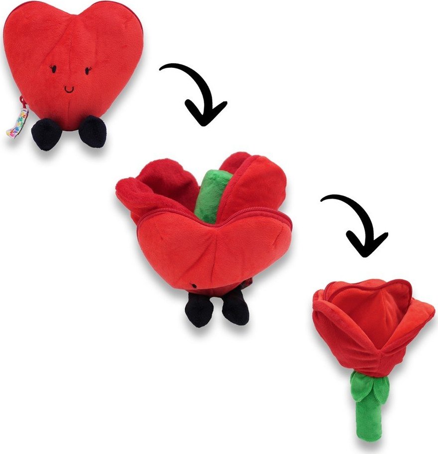 Plyšová hračka Flipetz 2in1 Heart – Les Deglingos Les Déglingos