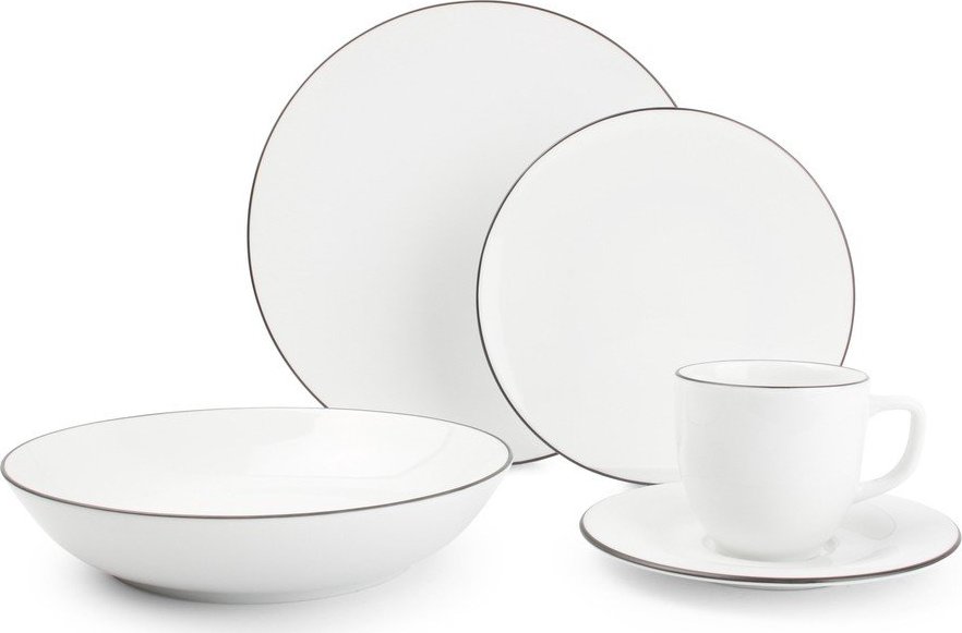 Porcelánová jídelní sada 20 ks pro 4 osoby Puro – Salt&Pepper Salt&Pepper