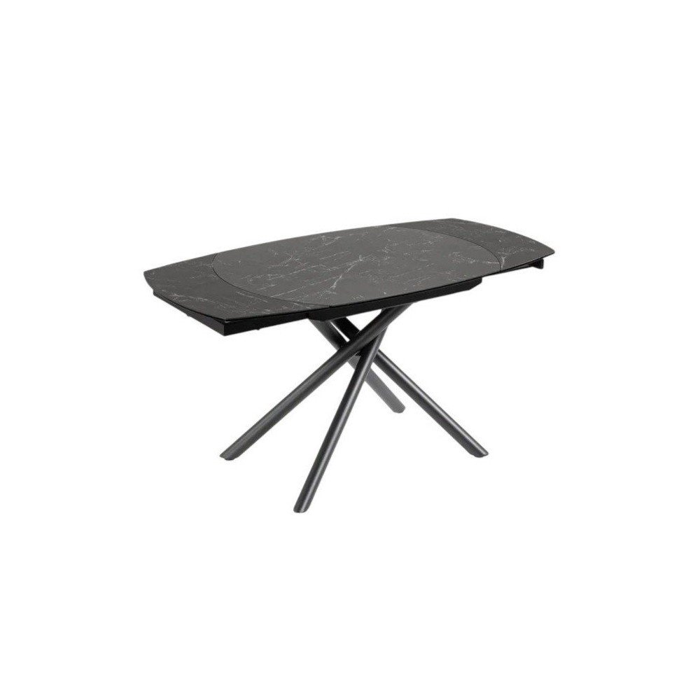 Rozkládací jídelní stůl s přídavnou deskou s keramickou deskou 100x130 cm Yodalia – Kave Home Kave Home