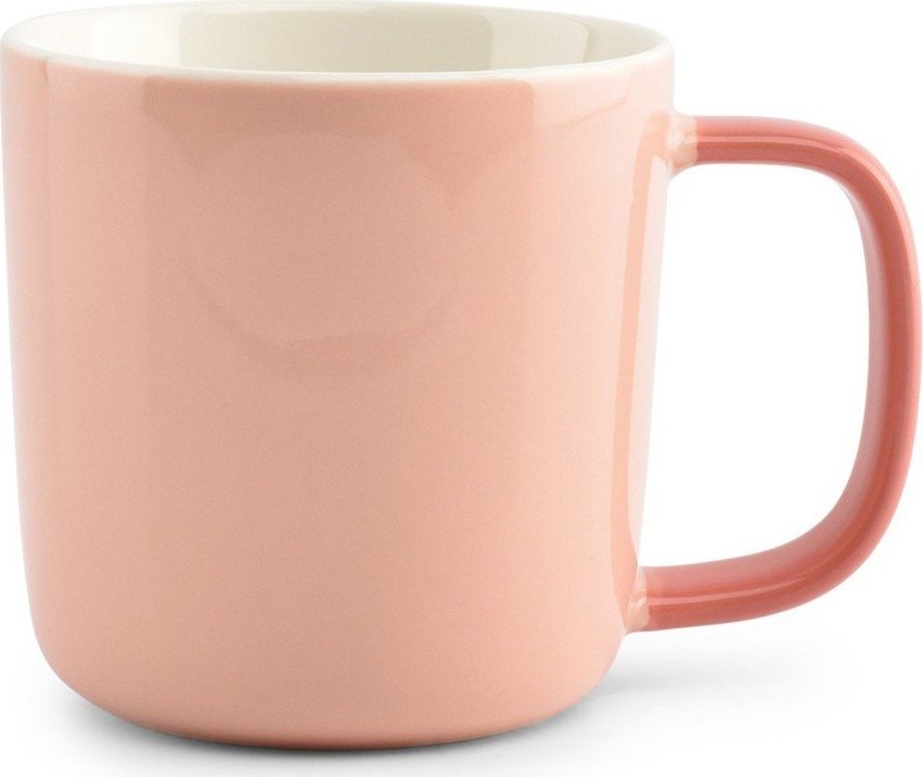 Růžový hrnek z kostního porcelánu 370 ml Mae – ONA ONA
