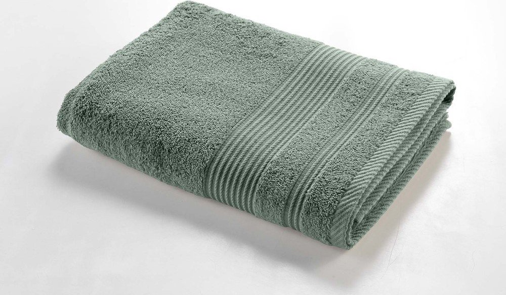 Šalvějově zelená froté bavlněná osuška 70x130 cm Tendresse – douceur d'intérieur Douceur d intérieur