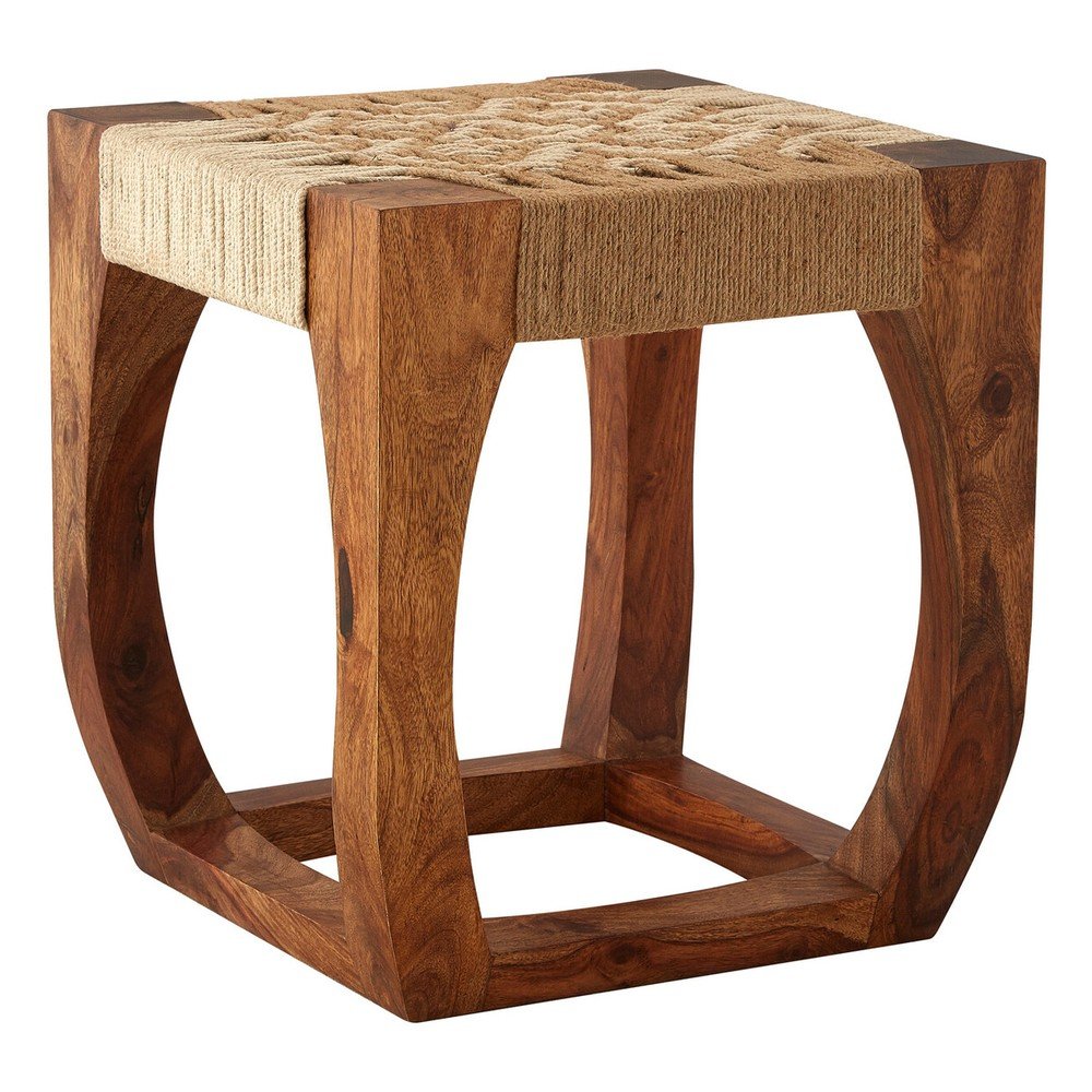 Stolička z masivu akácie v přírodní barvě Boho – Premier Housewares Premier Housewares