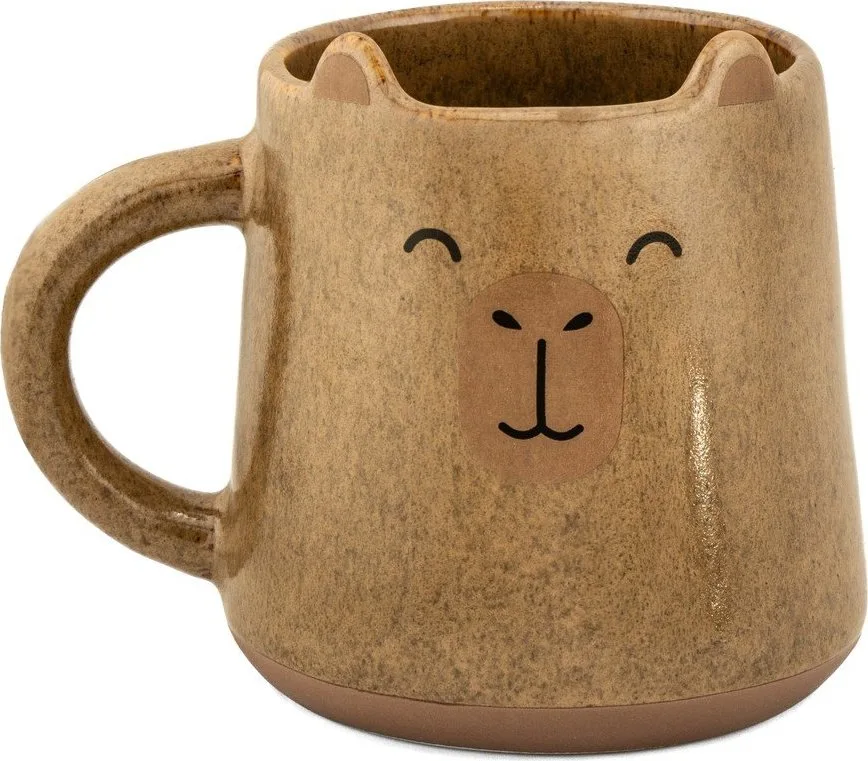 Světle hnědý keramický hrnek 360 ml Mojave Capybara – Sass & Belle