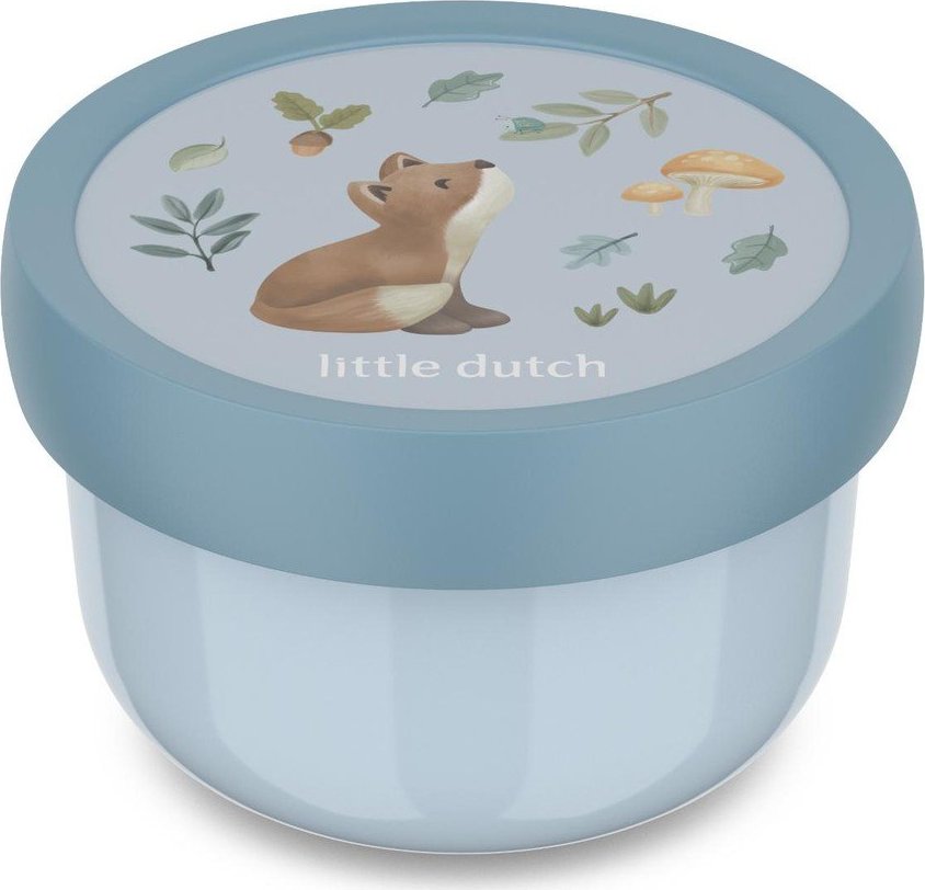 Světle modrý plastový dětský svačinový box Forest Friends by Little Dutch – Mepal Mepal