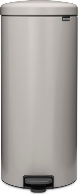 Světle šedý nášlapný ocelový odpadkový koš 30 l NewIcon – Brabantia Brabantia